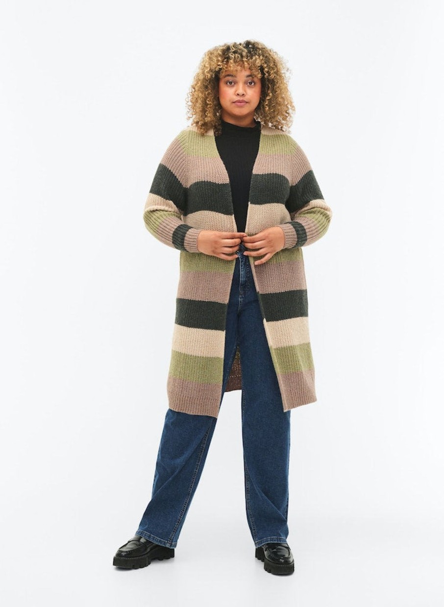 Overdele ZIZZI | Zimforest - L/S - Cardigan Forest Night Comb