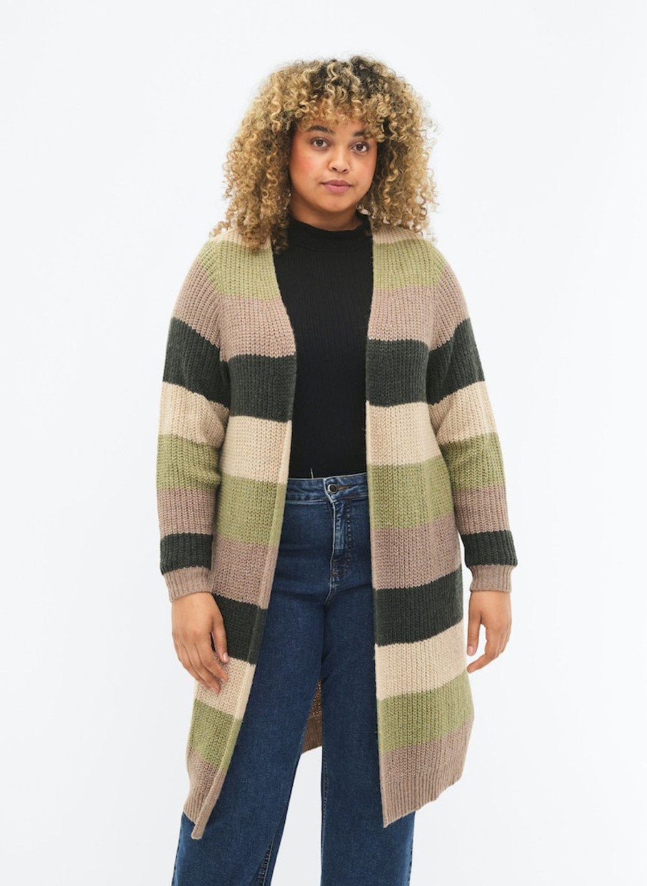 Overdele ZIZZI | Zimforest - L/S - Cardigan Forest Night Comb