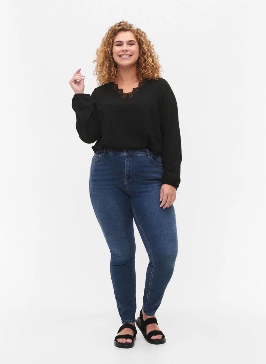 Overdele ZIZZI | Zivcarla - L/S - Blouse Black