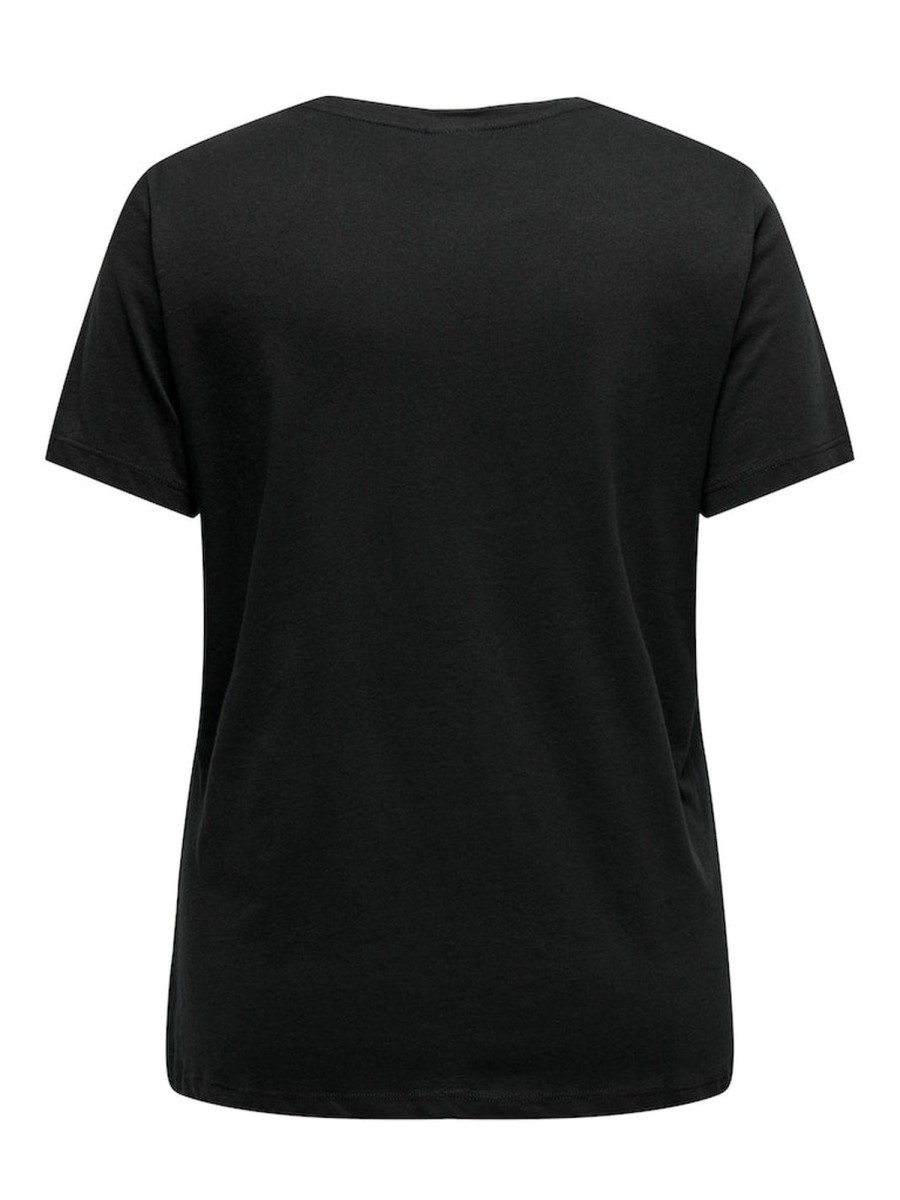 Overdele Only Carmakoma | Carsalita Life Ss O-Neck Tee Jrs Black