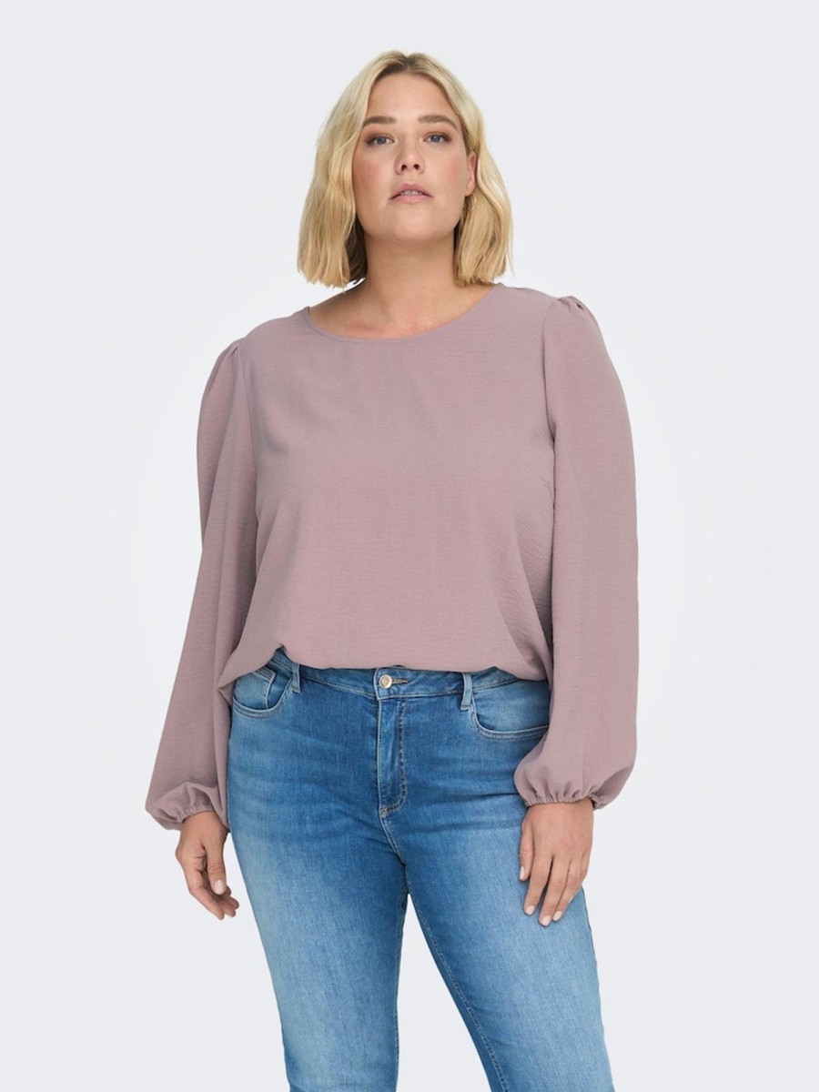 Overdele ONLY CARMAKOMA | Carmetta Life L/S O-Neck Top