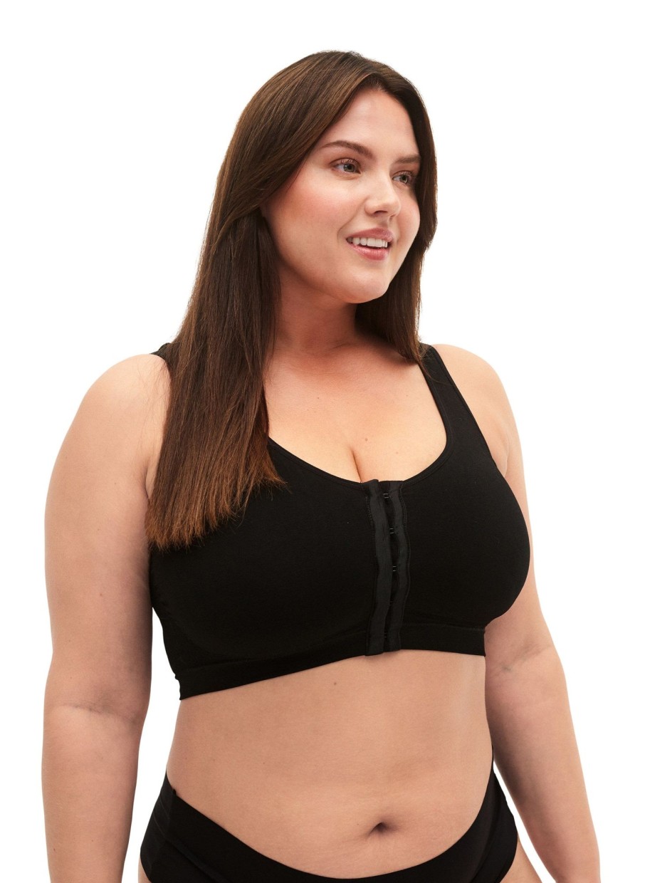 Andet ZIZZI | Zilseamless - Front Open Bra Black