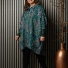 Overdele Gozzip Woman | Gogerda Oversize Shirt Tunic Pine Green