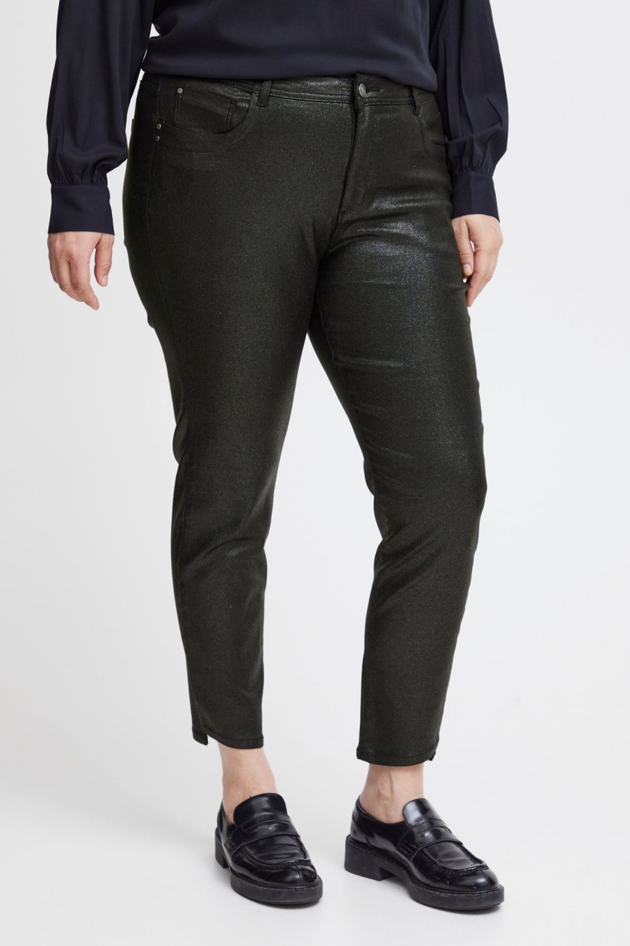 Underdele Fransa Plus Size Selection | Fpshimma Tessa Pants Black