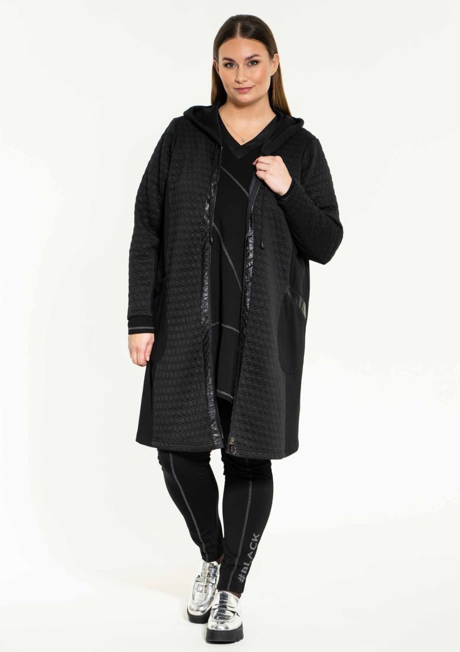 Overdele Gozzip | Gocatja Cardigan With Hood Black