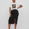 Underdele EVOKED VILA | Viborneo Hw Midi Skirt/Su/Cur - Noos