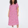 Overdele ONLY CARMAKOMA | Carsirina Ss Calf Dress Aop