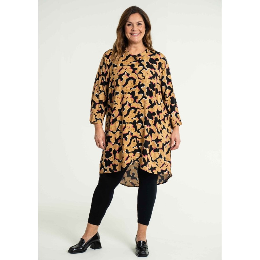 Overdele Gozzip | Gomonna Shirt Tunic Black Printed