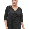 Overdele ZIZZI | Zimfrilli - 3/4 - Top - Black