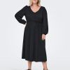 Overdele ONLY CARMAKOMA | Carlara L/S Dress Jrs Black