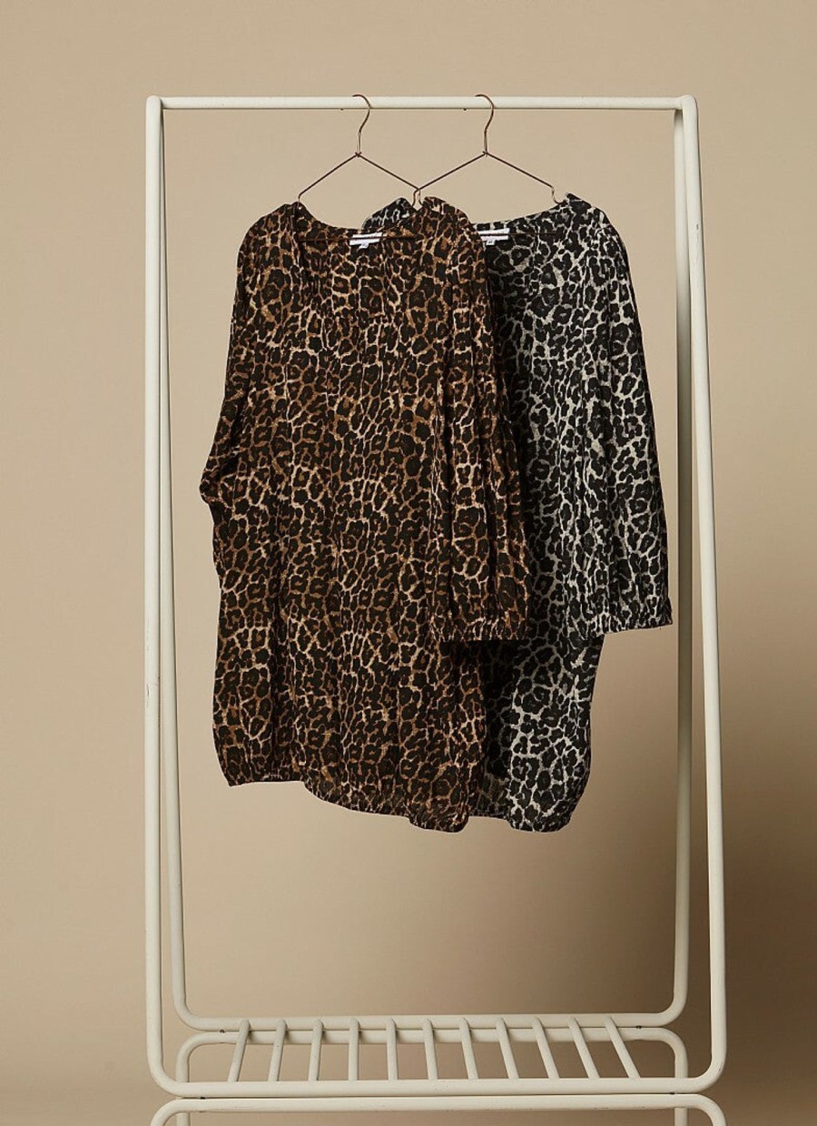 Overdele Zhenzi | Leopard Bluse Fra Zhenzi