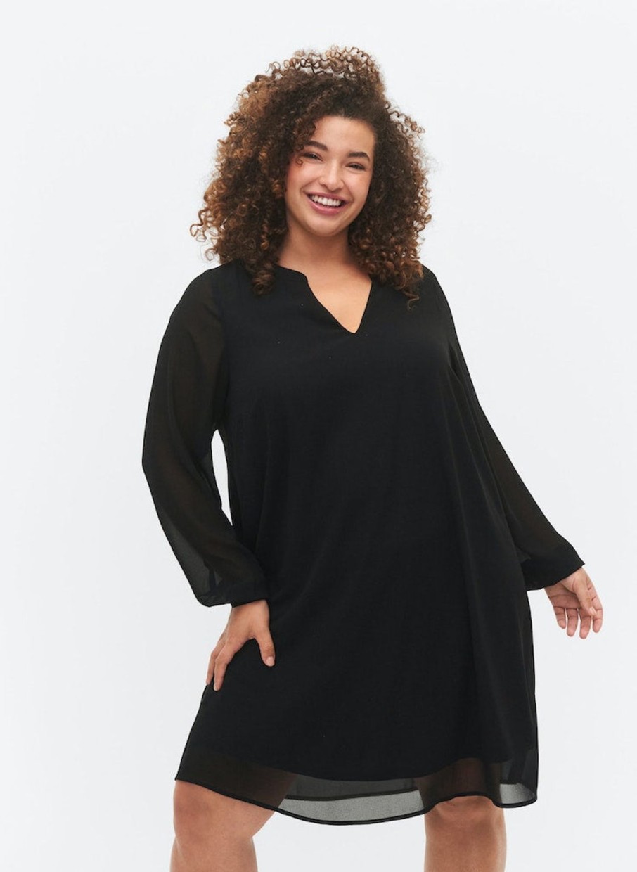 Overdele ZIZZI | Zicafine - L/S - Abk Dress