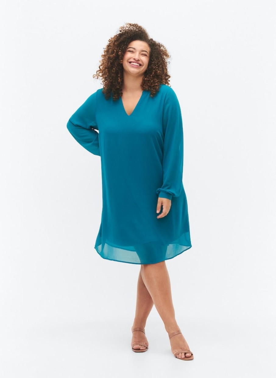 Overdele ZIZZI | Zicafine - L/S - Abk Dress