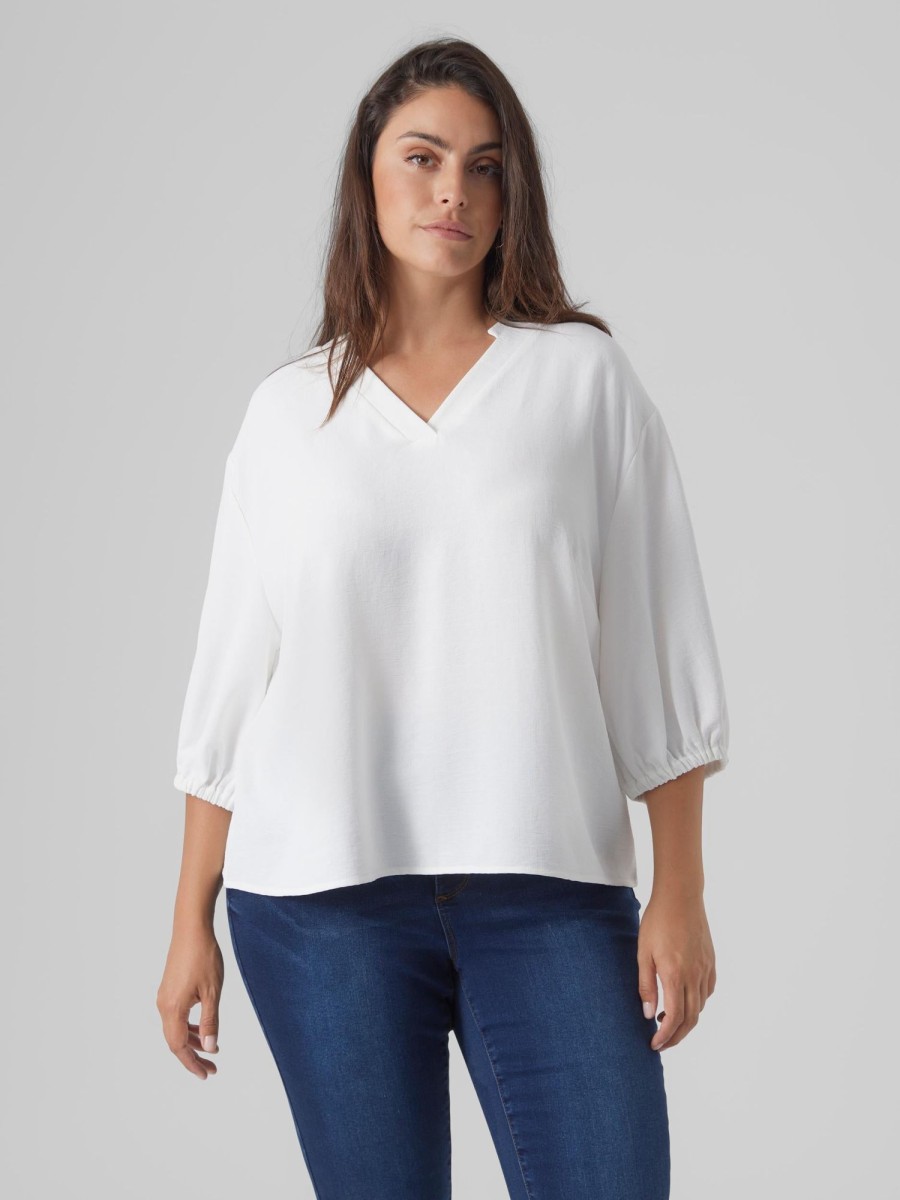 Overdele Vero Moda Curve | Vmunye 3/4 Top Ga Btq Cur