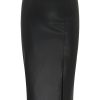 Underdele ONLY CARMAKOMA | Carheidi Hanna Faux Leather Skirt Otw Black