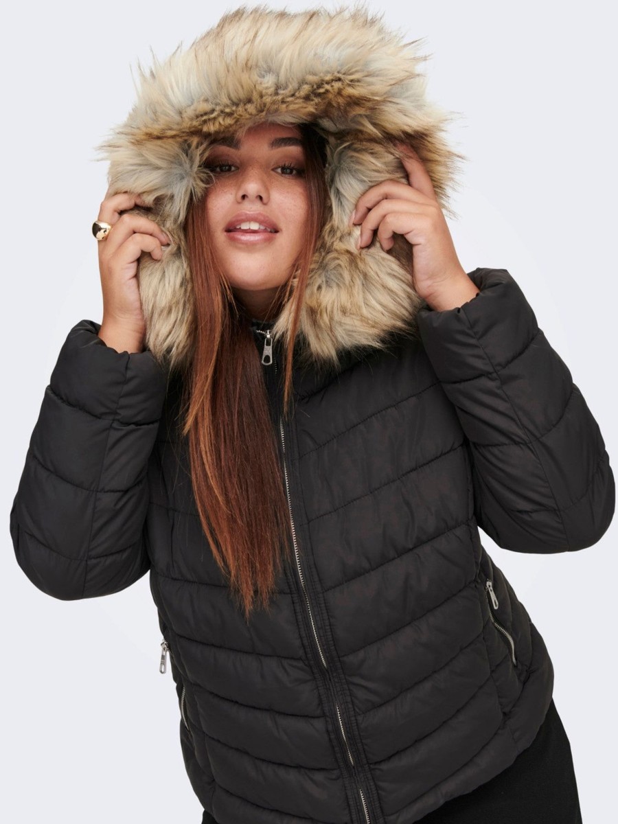 Andet Only Carmakoma | Carnewellan Quilted Hood Jacket