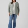 Overdele Vero Moda Curve | Vmbrianna Ls Cardigan Rep Boo Curve