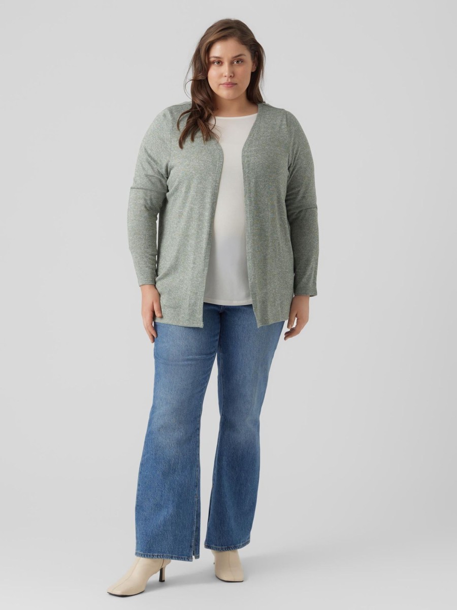 Overdele Vero Moda Curve | Vmbrianna Ls Cardigan Rep Boo Curve