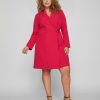 Overdele EVOKED VILA | Vimya L/S Wrap Blazer Dress/Cur Love Potion