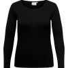 Andet ONLY CARMAKOMA | Carlonny Ls O-Neck Top Jrs Black