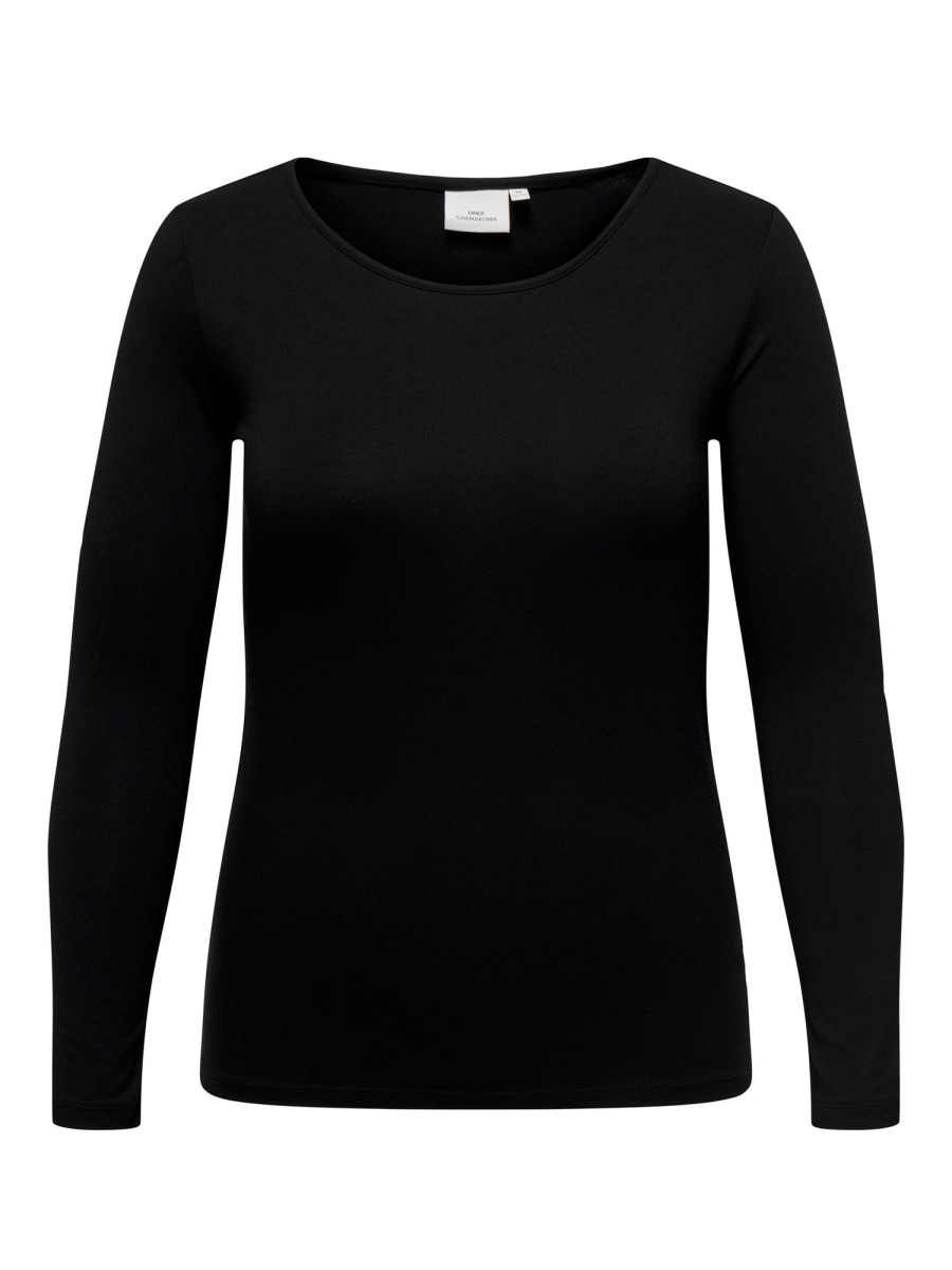 Andet ONLY CARMAKOMA | Carlonny Ls O-Neck Top Jrs Black