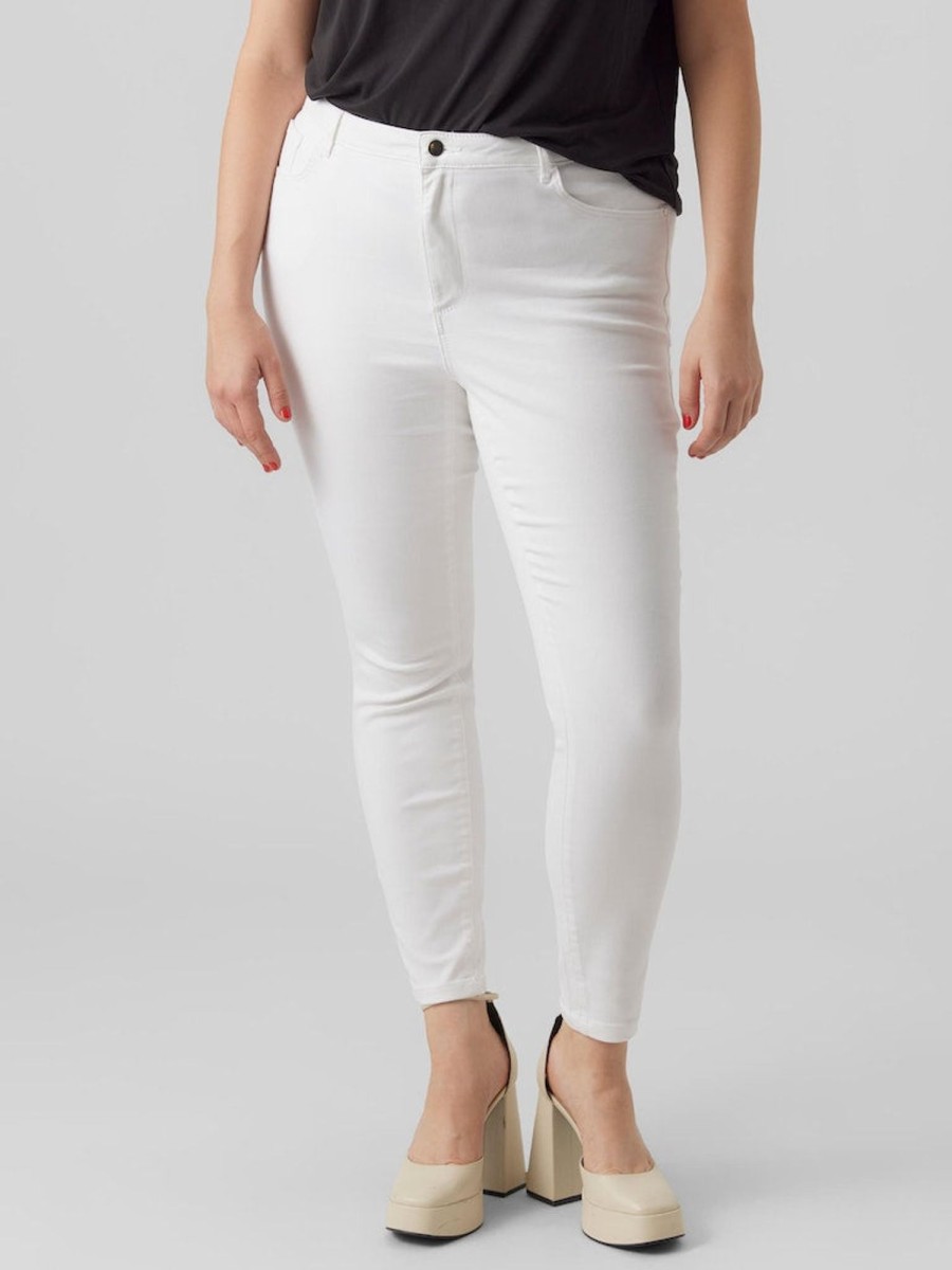 Underdele Vero Moda Curve | Vmphia Hr Sk Soft Vi403 Ga Cur Noos Bright White