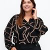 Overdele ZIZZI | Zieanni - L/S - V-Neck Blouse