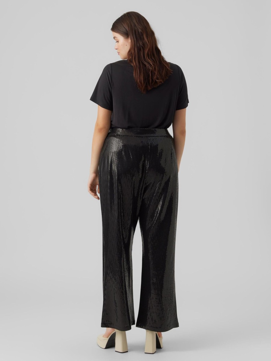 Underdele Vero Moda Curve | Vmlexi Hr Straight Pants Curve Black