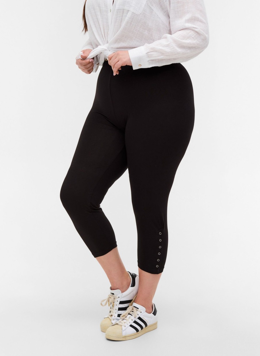 Underdele Zizzi | Zileggings Capri W/Buttons