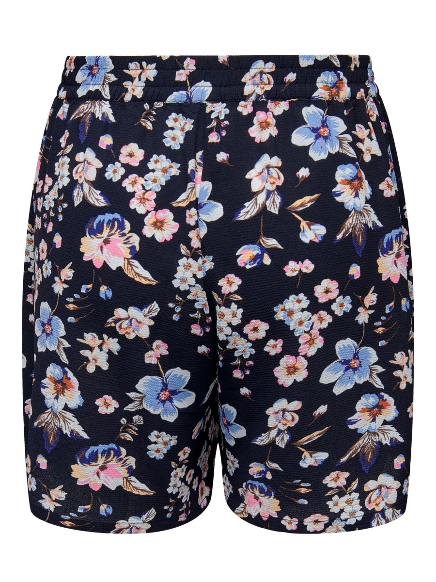 Underdele ONLY CARMAKOMA | Oncnova Lux Shorts Aop Sky Captain