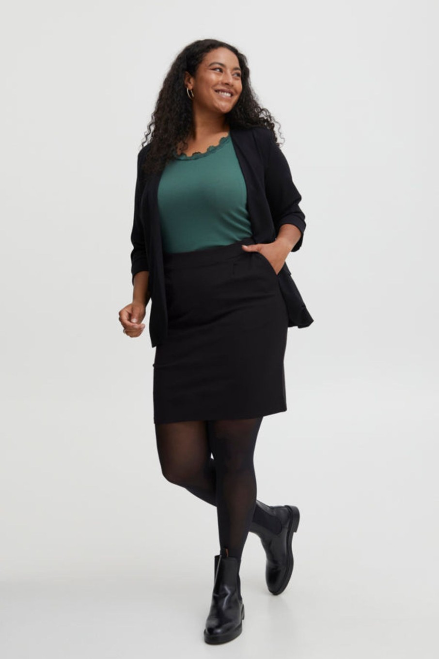 Underdele Fransa Plus Size Selection | Fpstretch Skirt 1