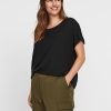 Overdele Vero Moda Curve | Vmplis Ss T-Shirt - S Curve Ga