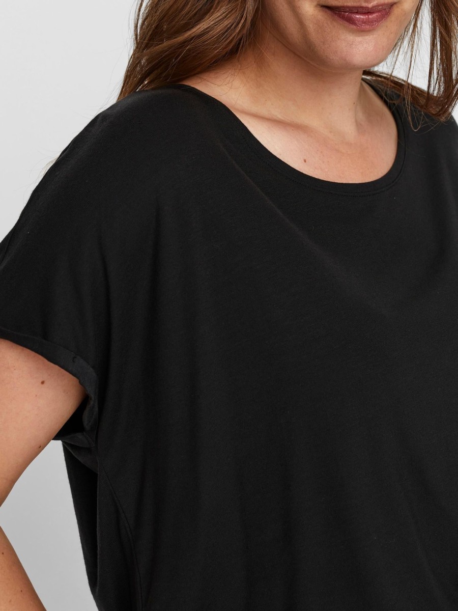 Overdele Vero Moda Curve | Vmplis Ss T-Shirt - S Curve Ga