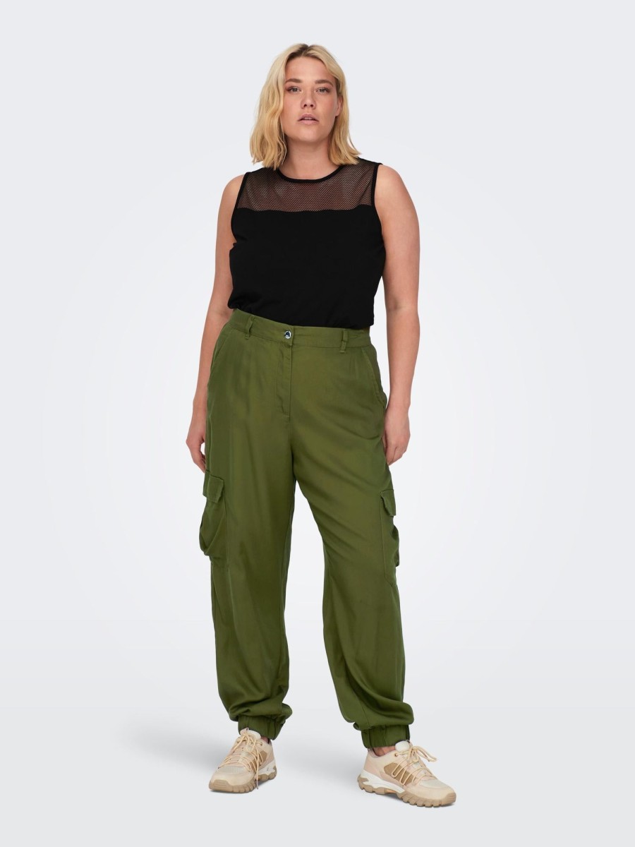 Underdele ONLY CARMAKOMA | Carkenya Life Utility Pant Otw Dark Olive