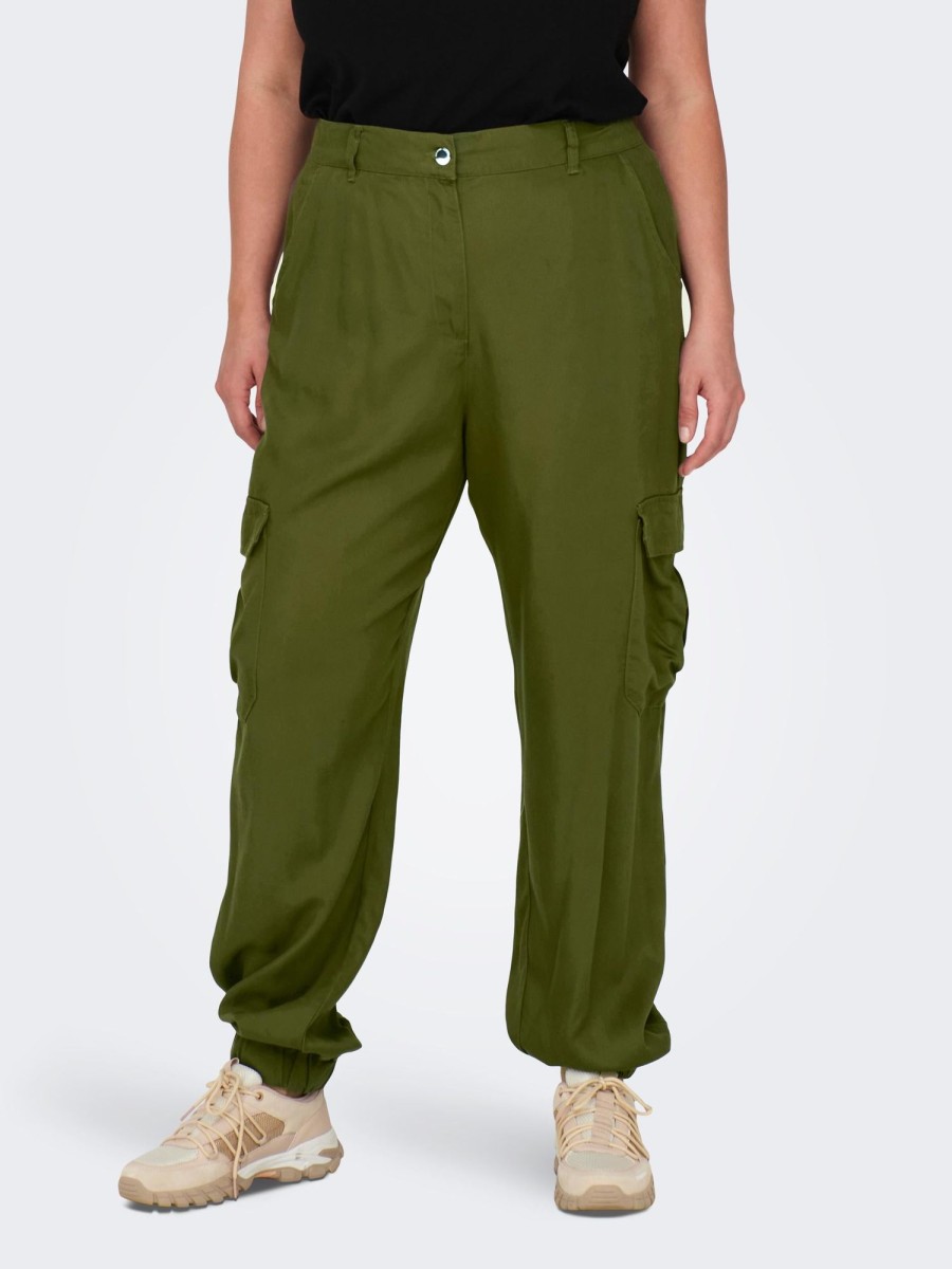 Underdele ONLY CARMAKOMA | Carkenya Life Utility Pant Otw Dark Olive