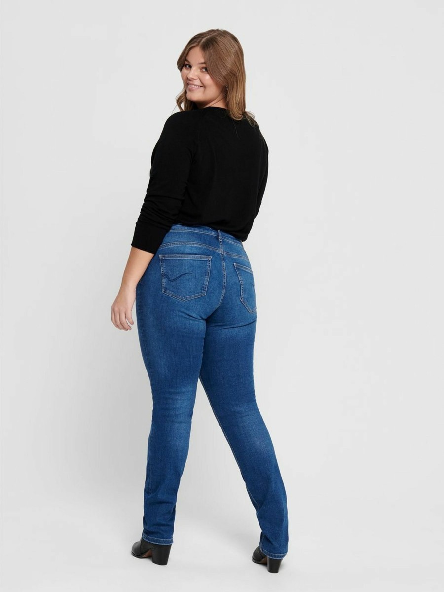 Underdele Only Carmakoma | Jeans Med Lige Ben Fra Carmakoma!