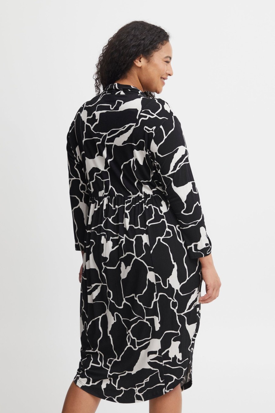 Overdele Fransa Plus Size Selection | Fpdot Dress Black Mix