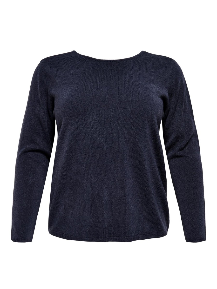 Overdele Only Carmakoma | Blod Pullover Med Blonde-Detalje Fra Carmakoma