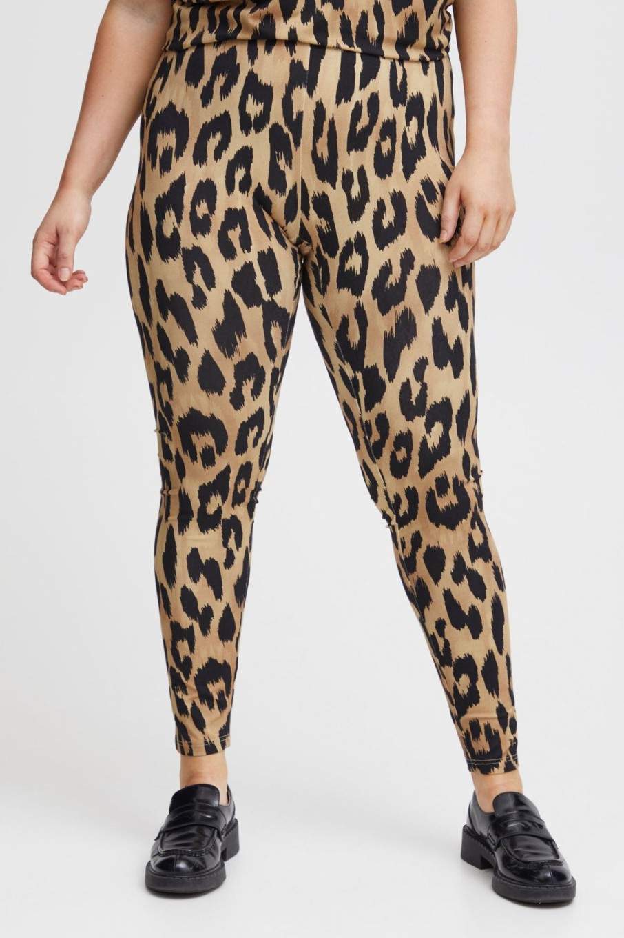 Underdele Fransa Plus Size Selection | Fpdot Leggings Tiger'S Eye Mix Ma23 Leo