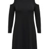 Overdele Only Carmakoma | Carkai L/S Cutout Dress Jrs Black