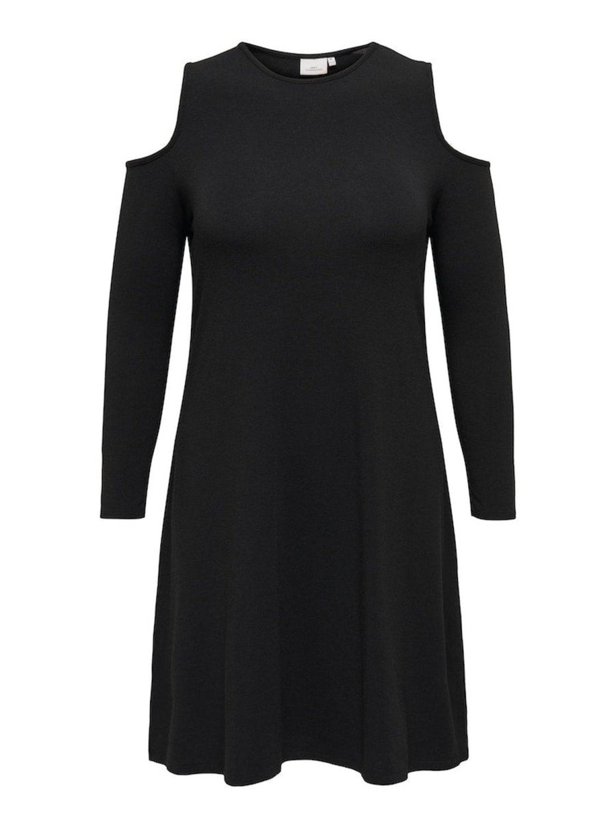 Overdele Only Carmakoma | Carkai L/S Cutout Dress Jrs Black