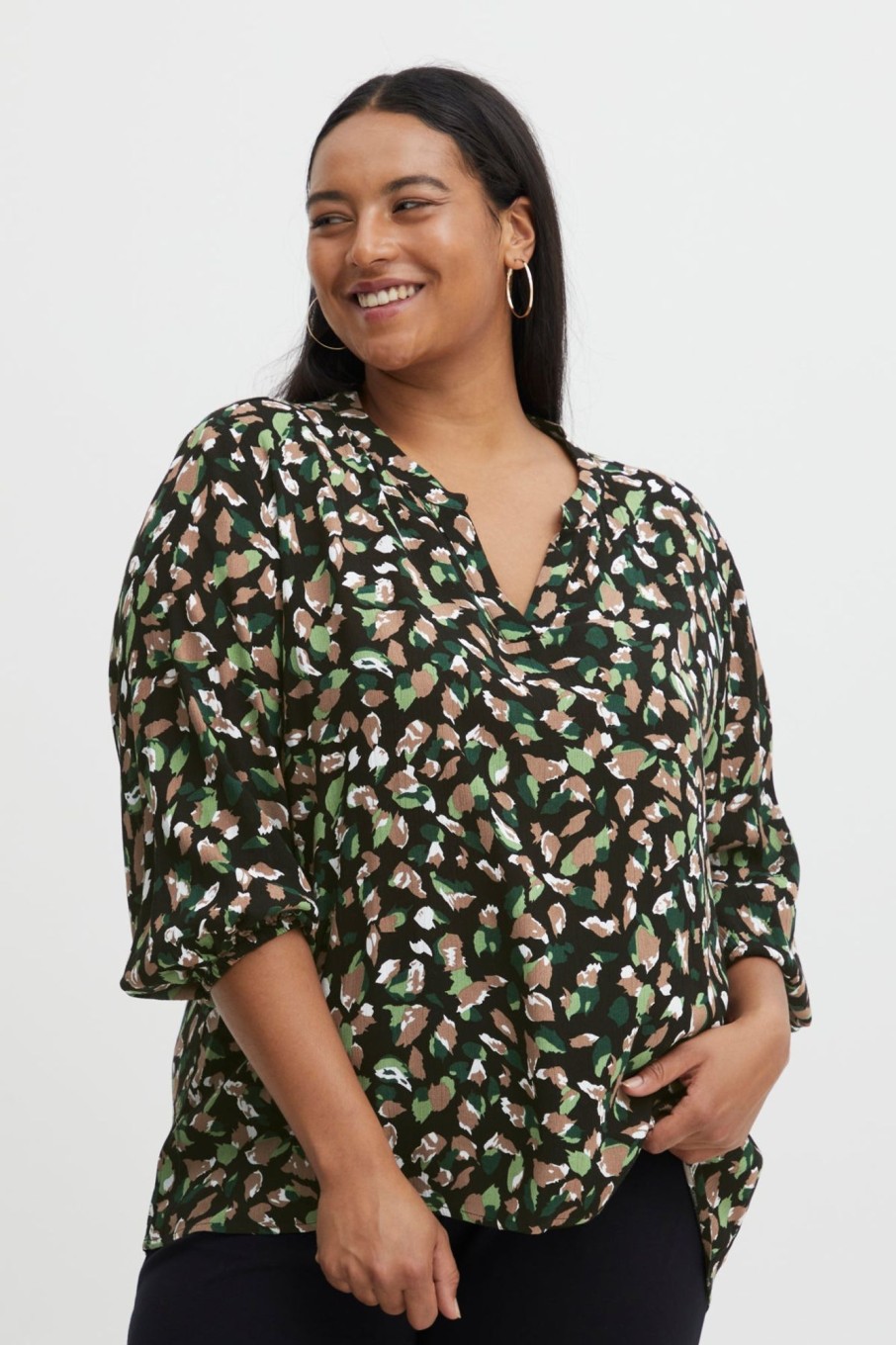 Overdele Fransa Plus Size Selection | Fppani Blouse 1