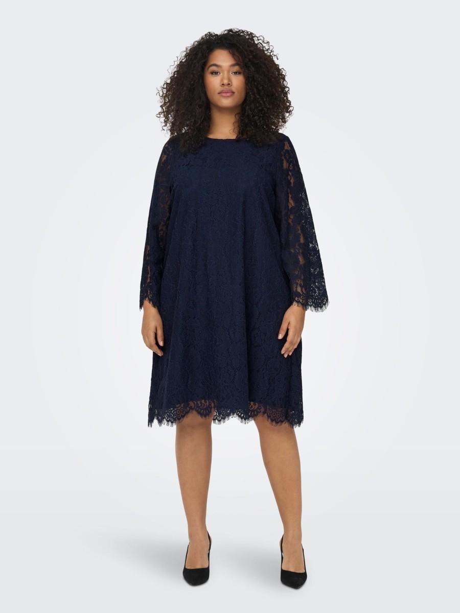 Overdele Only Carmakoma | Caradia 3/4 Lace Knee Dress