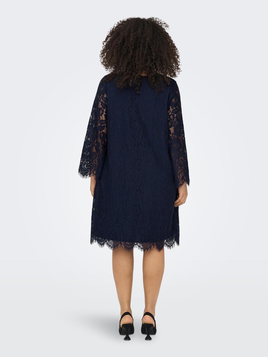 Overdele Only Carmakoma | Caradia 3/4 Lace Knee Dress