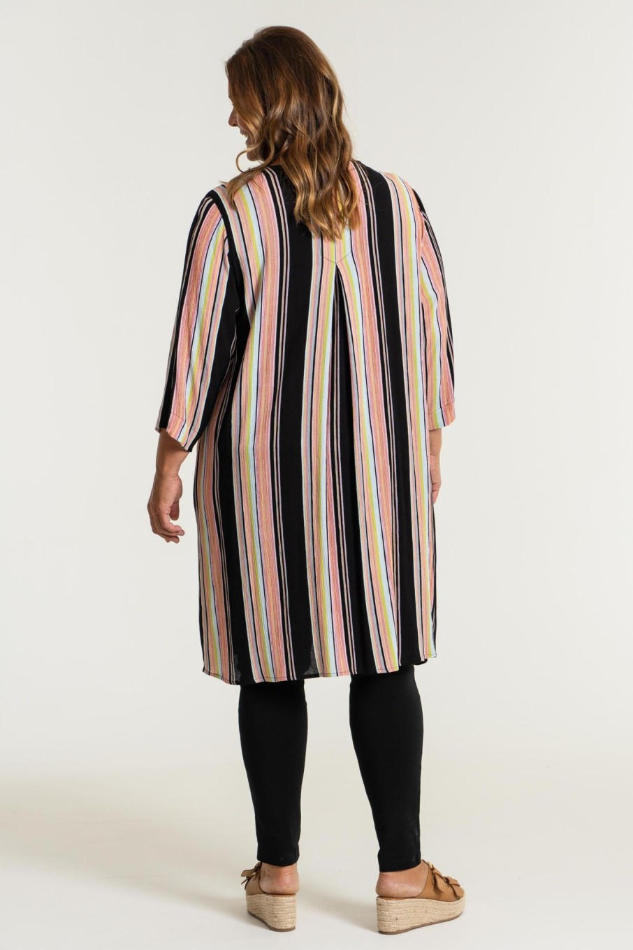 Overdele Gozzip Woman | Gomacaela Tunic Black Striped