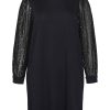 Overdele Vero Moda Curve | Vmcharlotte Sequins Ls Short Dress Cur Black