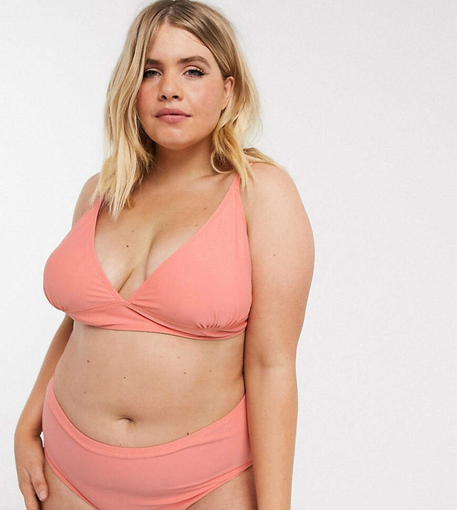 Andet Vero Moda Curve | Plunge Bikini-Top Fra Vero Moda Curve