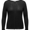 Overdele Only Carmakoma | Carstrada L/S O-Neck Top Jrs - Med Uld Black