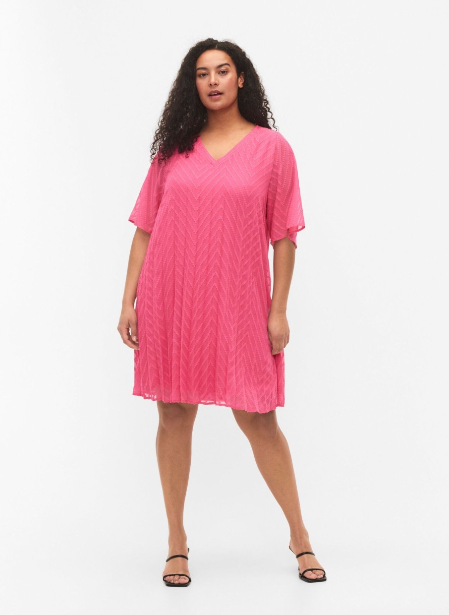 Overdele ZIZZI | Zimmya - S/S - Knee Dress