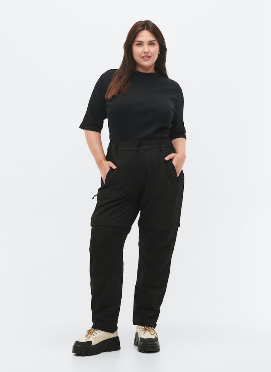 Andet ZIZZI | Zizzi 2-In-1 Hiking Pants Black